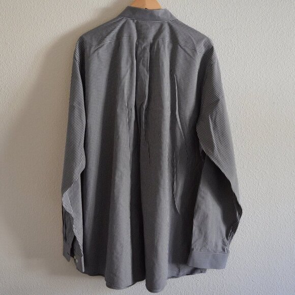 EDDIE BAUER Classic Fit Long Sleeve Checkered Print Button Down Shirt Size T2XL - Picture 2 of 4